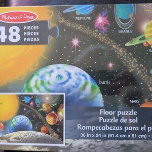 New Melissa & Doug Space Puzzle 48 Piece 36" x 24" ages 3+